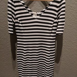 Banana Republic Short Sleeved Stripe Dress